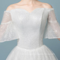 HQ199 Sexy Off Shoulder Wedding Dress Sweetheart Bling Bling Sequins Wedding Guest Dress Ball Gown Wedding Dresses